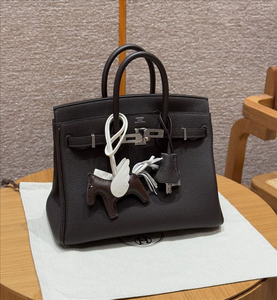 Bolsa Estruturada Ébano — Castanho Escuro — vista 01