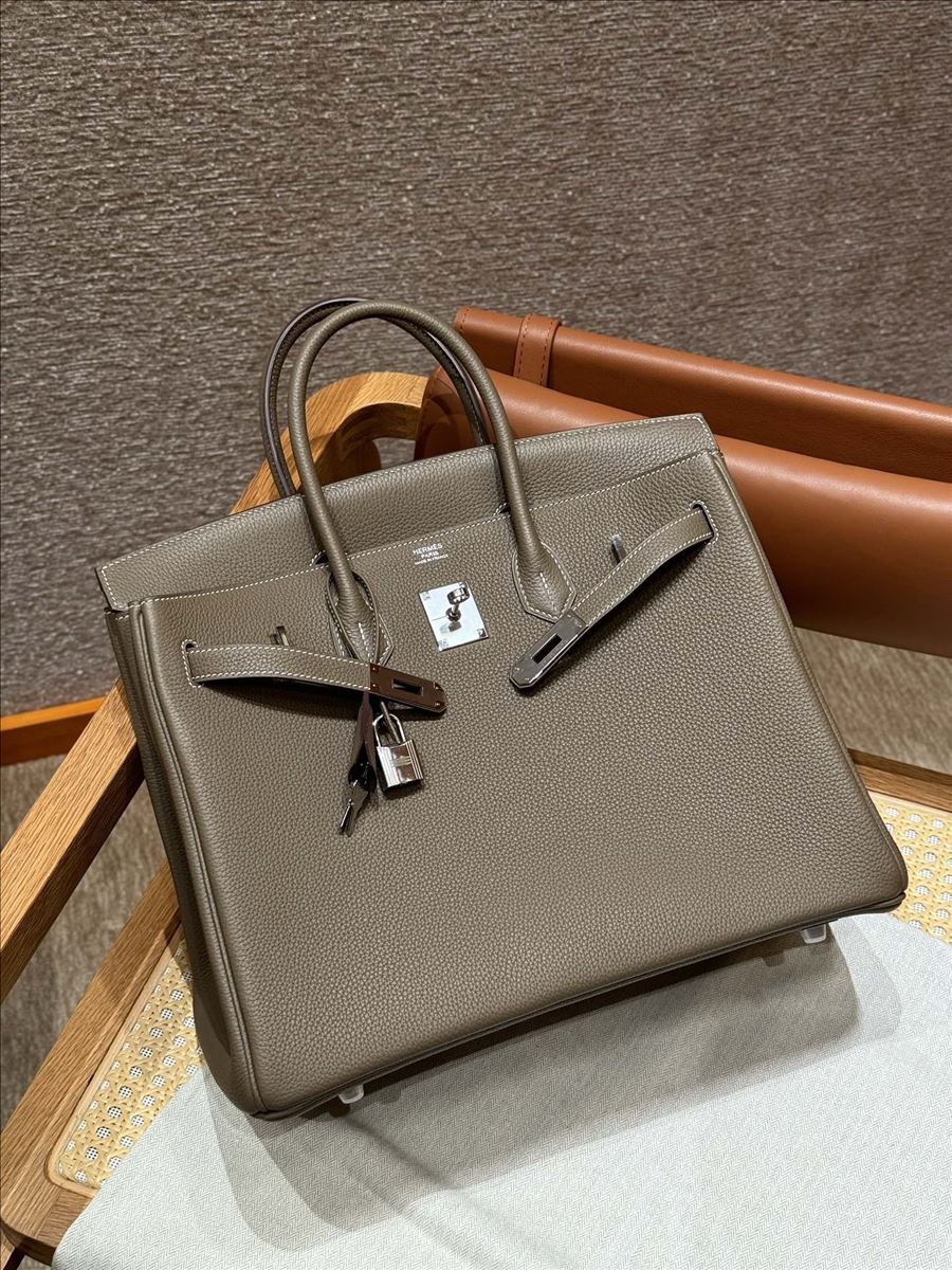 Bolsa Estruturada Taupe — Cinzento — vista 01